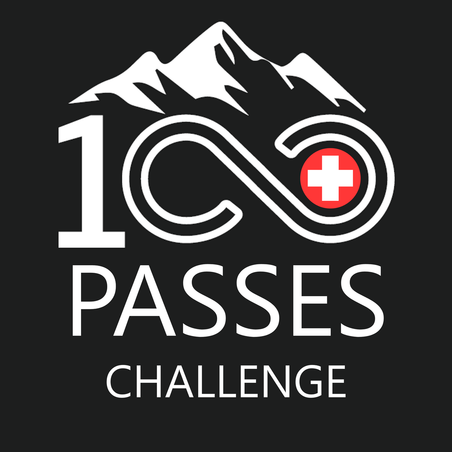 100 Passes Cycling Challenge Rubbelkarte für Radfahrer, Schweiz (Rahmen oder Box)