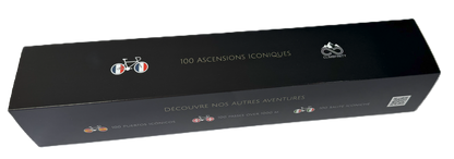 100 Ascensions Iconiques – Fahrrad-Rubbelkarte Frankreich (A2-Format)