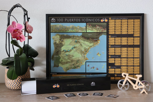 100 Puertos Icónicos – Radsport-Rubbelkarte Spanien