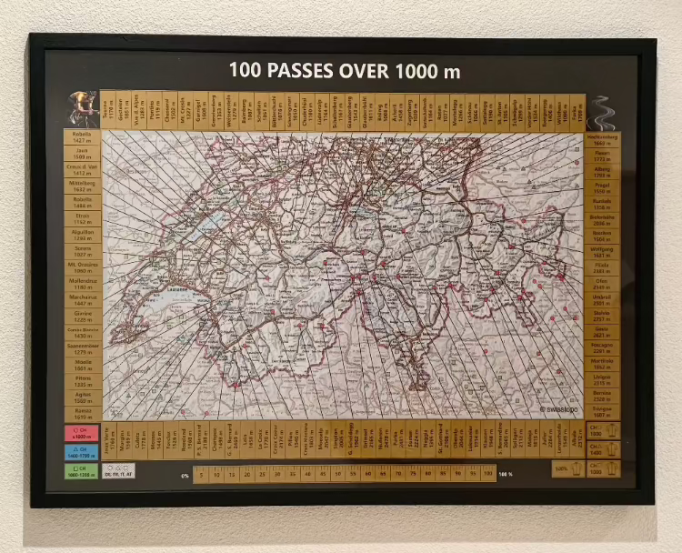 100 passes cycling scratch map